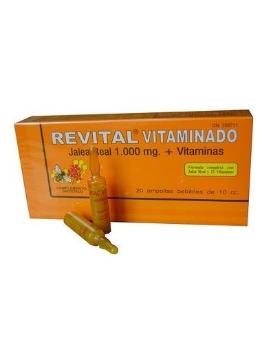 Revital Jalea Real Vitaminada Ampollas Bebibles, 20 Viales
