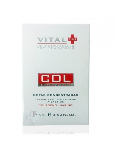 Vital PLus COL Gotas Concentradas Tratamiento Hidratante Cara con Colágeno Marino, 15ml
