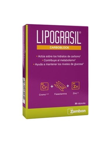 Lipograsil Carboblock, 30 Capsulas