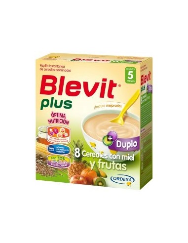 DUPLO Ordesa Blevit Plus 8 Cereales Miel y Frutas, 2x 300g