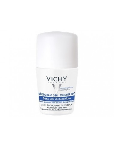 Vichy Desodorante Sin Sales de Aluminio Roll on, 50 ml