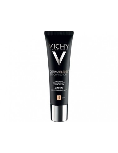 Vichy Dermablend Fondo de Maquillaje Activo Alisador Corrector 16h Pieles Grasas, 30ml