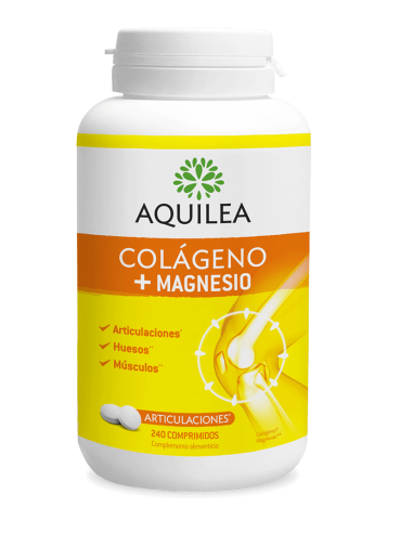 Aquilea Magnesio + Colageno sabor limón, 30 Comprimidos masticables
