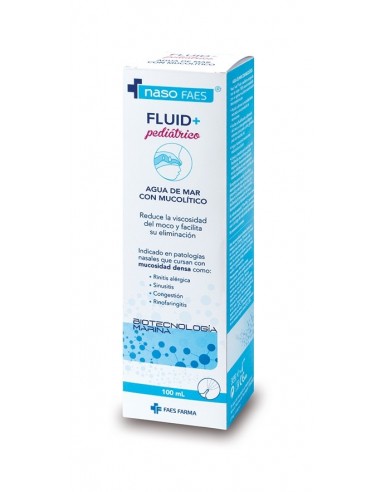 Naso Faes Fluid+ Pediátrico Solución Marina Descongestiva Spray 100 ml