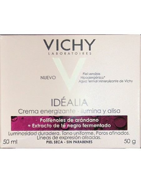 Vichy Idéalia Crema Iluminadora Alisadora Pieles Secas, 50ml