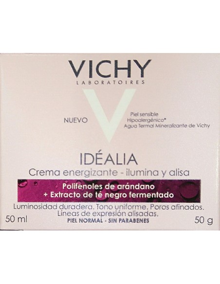 Vichy Idéalia Crema Iluminadora Alisadora Pieles Secas, 50ml