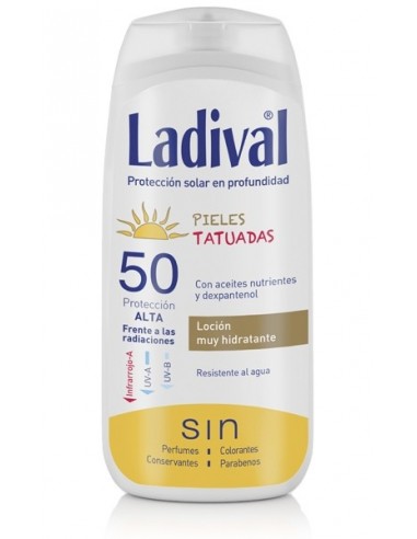 Ladival Locion Fotoprotector Pieles Tatuadas SFP50, 200ml