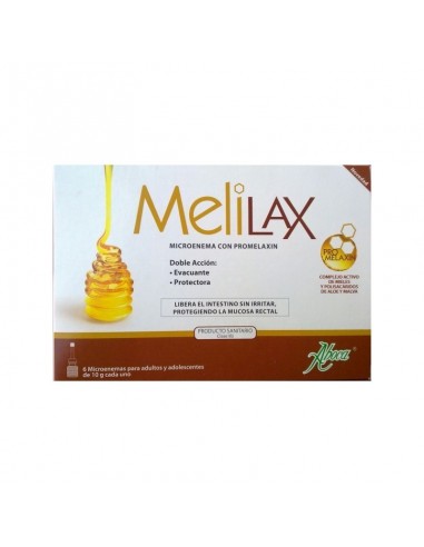 Melilax Pediatric, 6 Microenemas para Adultos de 10 g cada uno