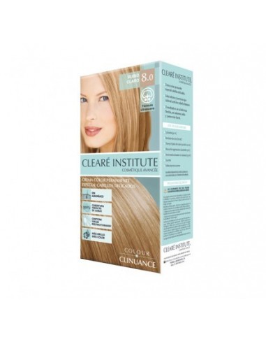 Clearé Institute Tinte cabello Colour Clinuance Rubio Claro 8.0, 2x 170ml