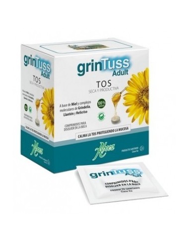 Grintuss Adultos comprimidos para chupar, 20 comprimidos