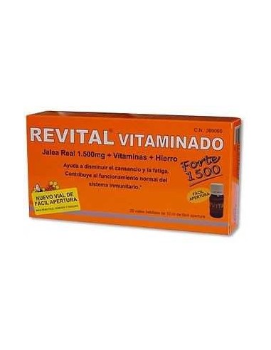 Revital Jalea Real Vitaminada Ampollas Bebibles, 20 Viales