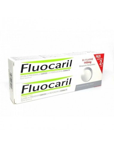 Fluocaril Bi-Fluore Pasta dental Blanqueadora , 2x 145ml