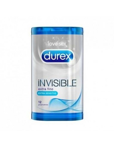 Durex Preservativos Invisible Extra Fino Extra Sensitivo, 12Ud