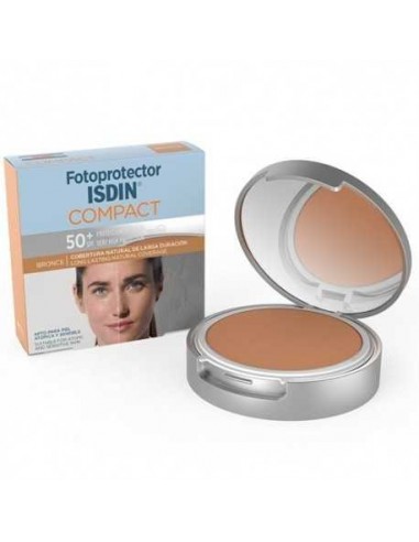 Isdin Fotoprotector SPF50+ Compacto Oil Free Bronce, 10g