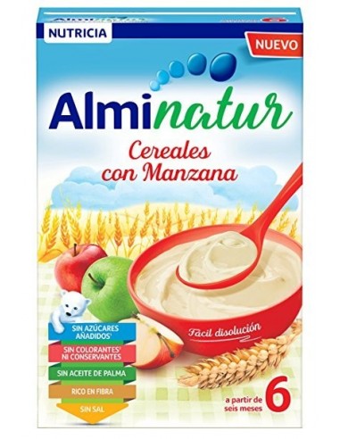 Alminatur cereales con manzana, 250g