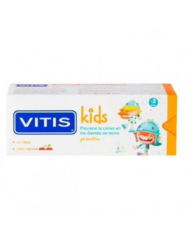 Vitis Kids Gel Dentifrico cereza, 50ml