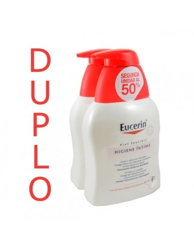 Eucerin DUPLO Higiene íntima Piel Sensible, 2x 250 ml