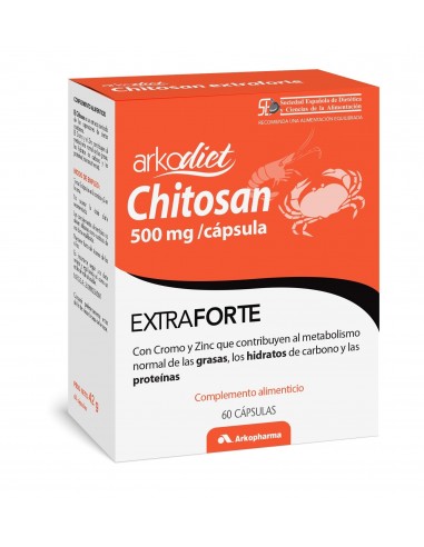 Arko Chitosán Extraforte 500mg por cápsula, 60 Cápsulas