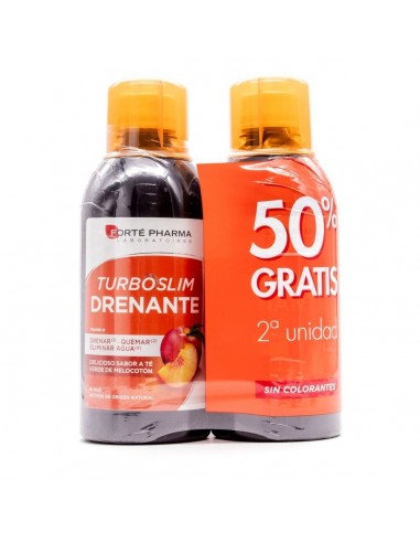 Duplo TurboSlim Drenante Triple Efecto Sabor Melocotón 2x 500ml