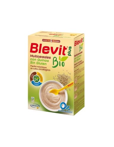 Blevit Plus Bio Multicereales con Quinoa Sin Gluten, 250 g