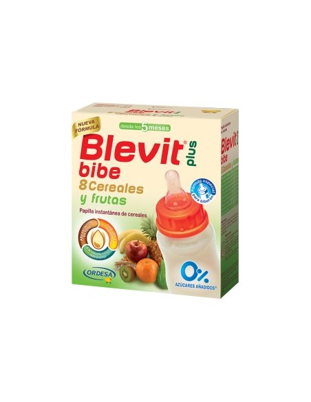 Blevit Plus Bibe 8 Cereales y Frutas, 600 g