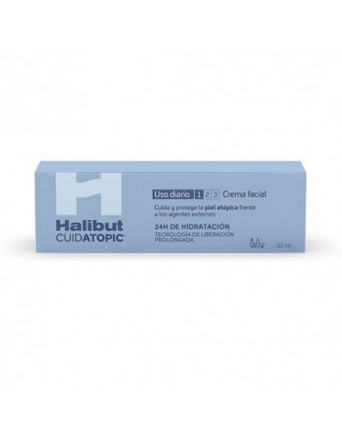 Halibut Cuidatopic Crema Facial , 50 ml