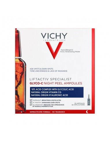 Vichy Lifactiv Specialist Glyco - C Ampollas Peeling de Noche , 30 ampollas