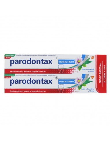 Pack Parodontax Herbal Fresh Sabor Eucalipto y Menta , 2 x 75 ml