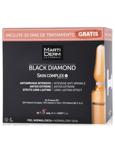Martiderm Black Diamond Skin complex, 30 amp + 10 Días de Tratamiento Gratis