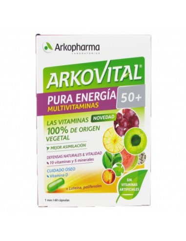 Arkovital Pura Energía 50 +, 60 cápsulas