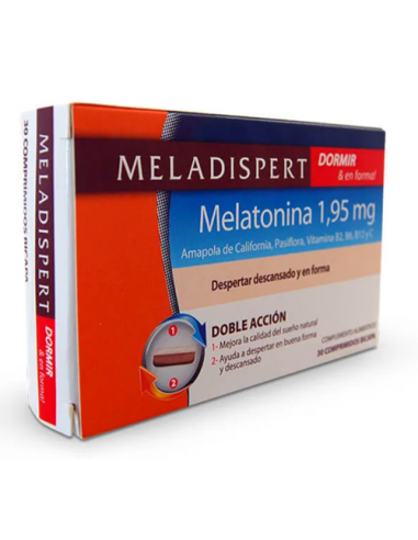 Meladispert Melatonina Dormir & en Forma, 30 comprimidos