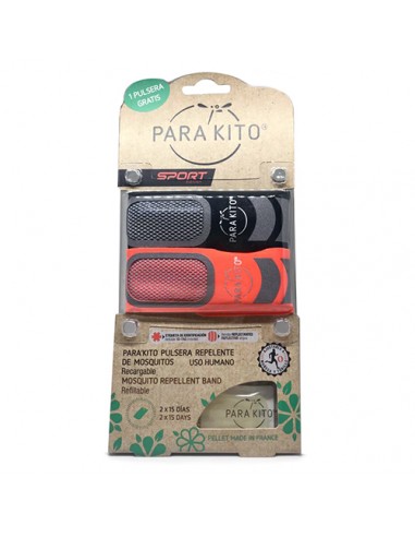 Parakito Pulsera Sport Antimosquitos + Pulsera Gratis