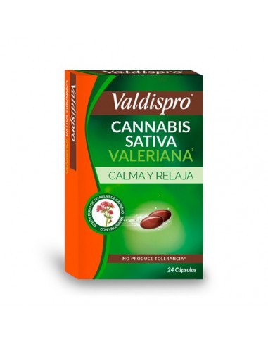 Valdispro Cannabis Sativa Valeriana , 24 cápsulas