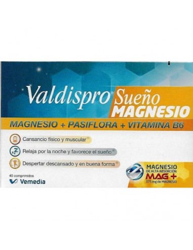 Valdispro Sueño Magnesio , 40 comprimidos