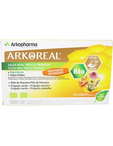 Arkoreal Jalea Real Fresca Premium Inmunidad, 20 ampollas