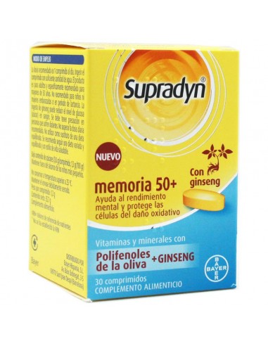 Supradyn Memoria 50+ , 30 comprimidos