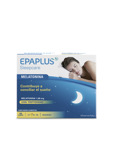 Epaplus Sleepcare Melatonina con Triptófano , 60 comprimidos