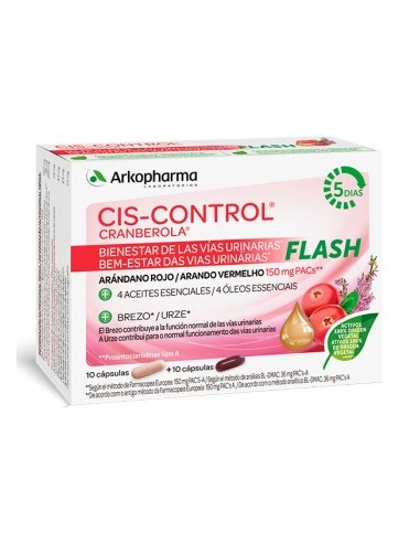 Arkopharma Cis - Control Flash , 10 cápsulas + 10 cápsulas