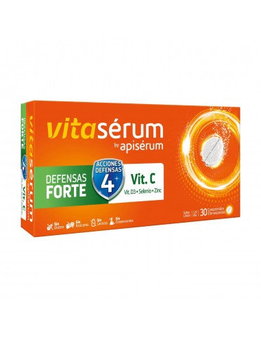 Vitasérum Defensas Forte, 30 comprimidos efervescentes