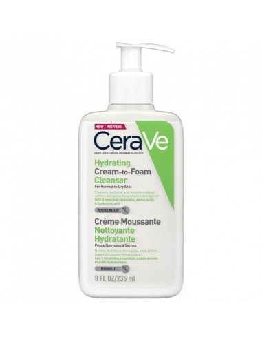 CeraVe Limpiadora Crema - Espuma Hidratante 236 ml