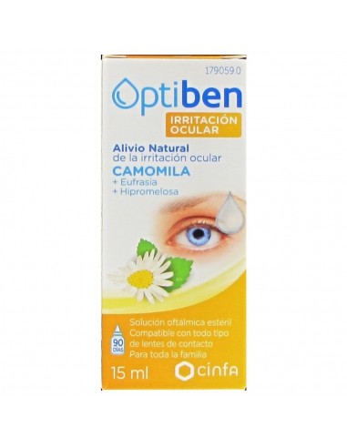 Optiben Colirio Irritación Ocular 15 ml