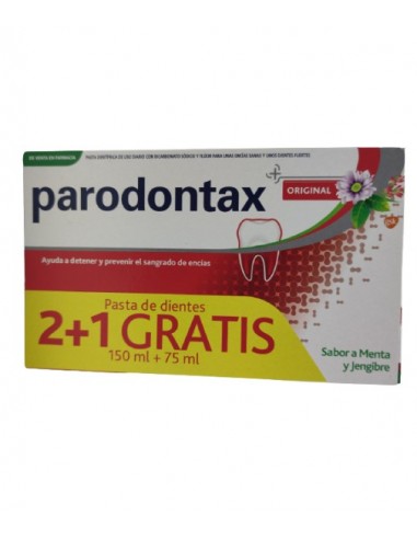 Parodontax Original Sabor Menta y Jenjibre 3 x 75 ml