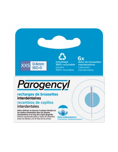 Parogencyl Recambio Interdental XXS 0.6 mm 6 Unidades