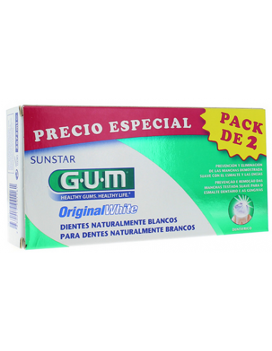 Pack Gum Original White 2 x 75 ml
