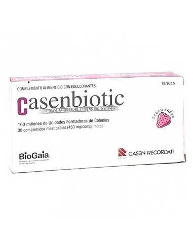 Casenbiotic Sabor Fresa 30 Comprimidos