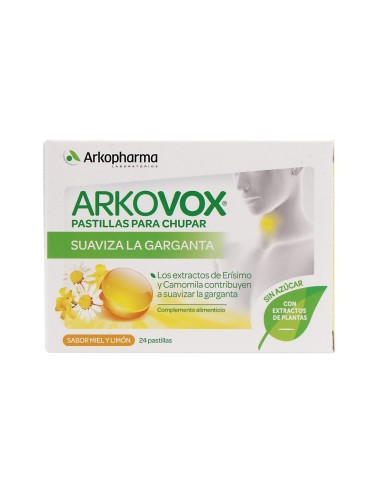 Arkovox Sabor Miel y Limón 24 Pastillas