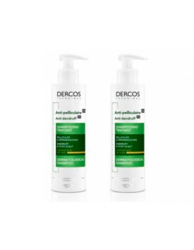 Pack Dercos Champú Anticaspa Cabello Graso 2x900ml