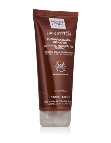 Martiderm Hair System Champú Anticaída Antiedad 200 ml