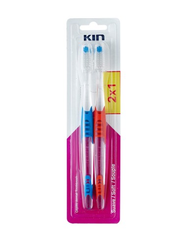 Kin Duplo Cepillo Dental  Suave 2 x 1