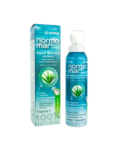 NormoMar Agua Marina Hipertónica Aloe Vera & Eucalipto Spray 120 ml